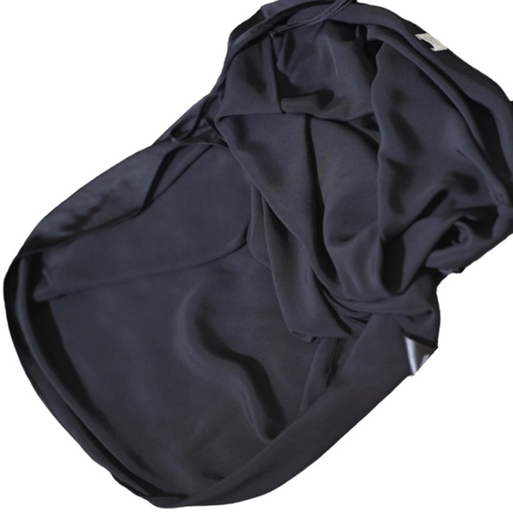 🅽🅴🆆 𝘄𝗶𝗹𝗳𝗿𝗲𝗱 long slip dress, adjustable straps, black, size Medium - Picture 8 of 13